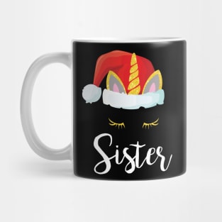 Cute Unicorn Sister Christmas Funny Gift Mug